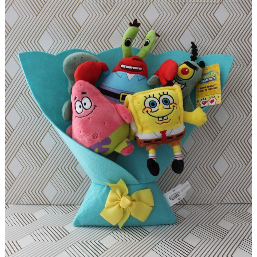 Ruz Large Spongebob Squarepants Plush Bouquet 13" New